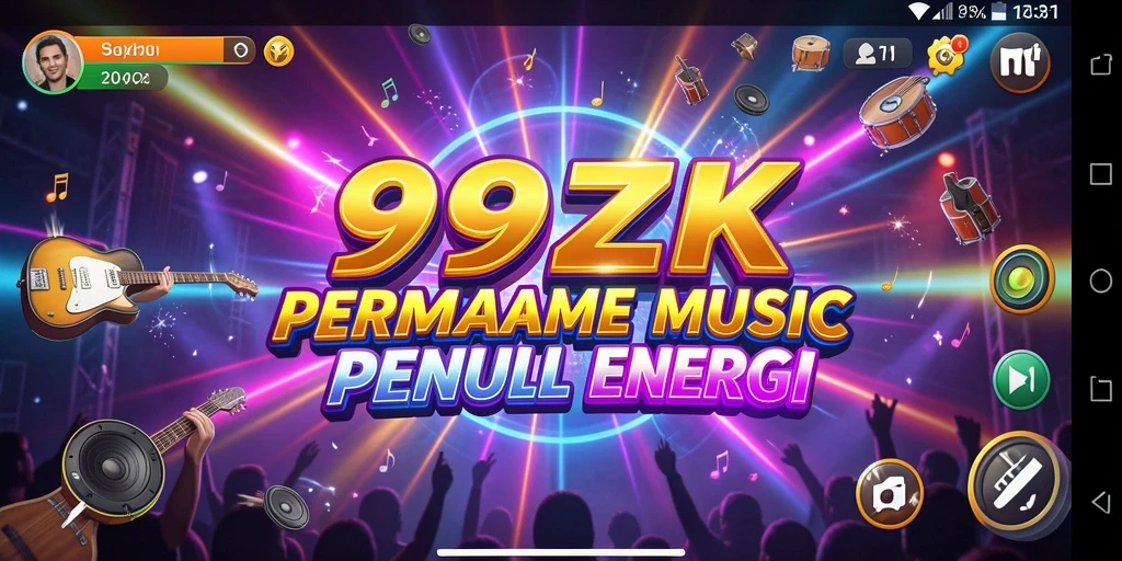 Gameplay menarik dalam 999ZK dengan berbagai pilihan musik.
