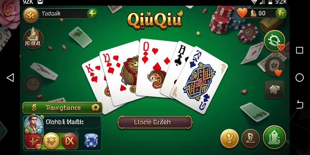 Tampilan permainan QiuQiu yang menarik di 9ZK.