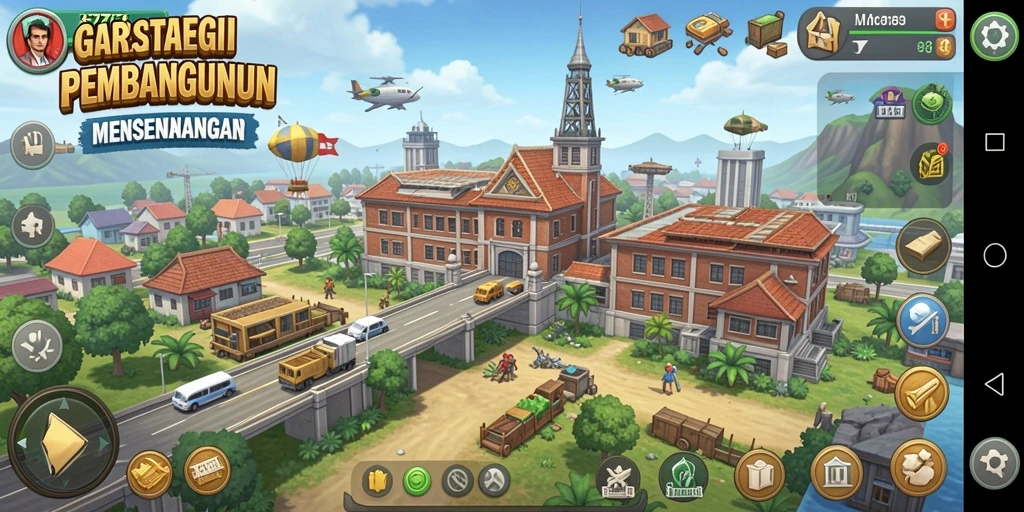 Screenshot gameplay F7F7 menunjukkan aksi membangun strategi yang menegangkan.