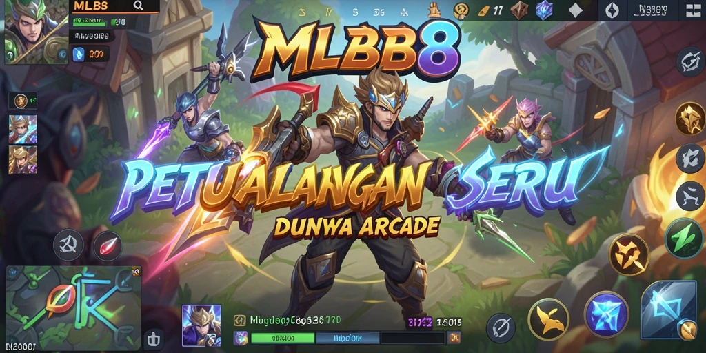Tampilan gameplay seru dan berwarna dari MLBB8.