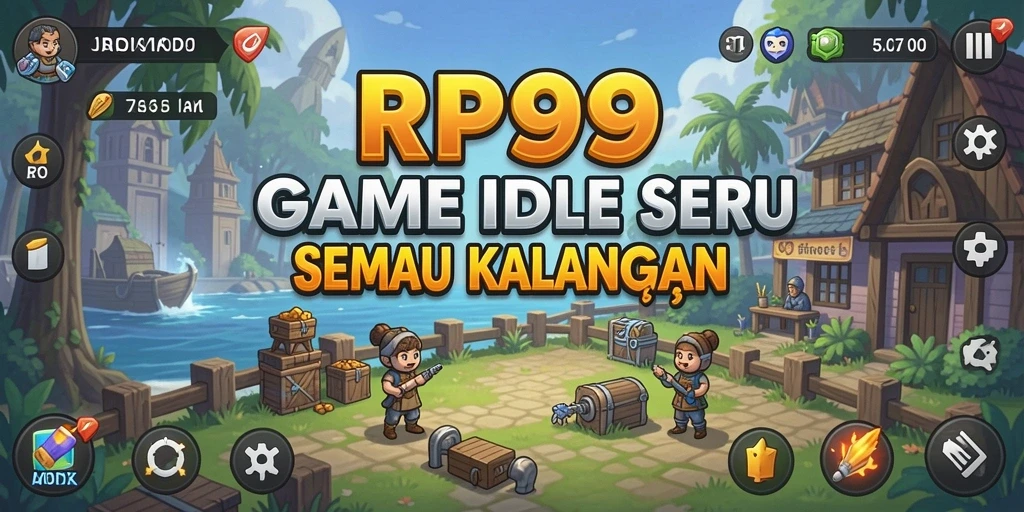 Tampilan gameplay menarik dari RP99 dengan karakter dan misi yang beragam.
