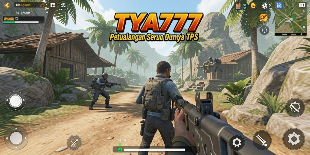 Gameplay seru TYA777 dengan aksi tembak menembak yang mendebarkan.